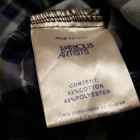 VARIOUS ARTISTS  WESTERN SNAP BUTTON SHIRT EXCELLENT COND. - Picture 5 of 5